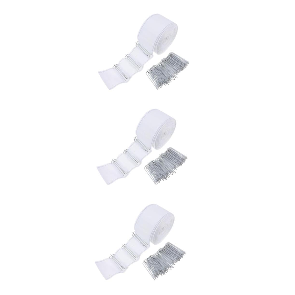 TEHAUX Lot De 3 Ceintures De Pliage Pour Rideaux Crochets De Rideaux À Faire -Même Ruban À Pour Rideaux Ruban À Pour Rideaux Ruban À Pour Rideaux Ruban À