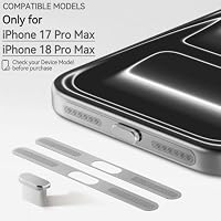 joremx 4 Pcs USB-C staubschutz (für iPhone 18 Pro Max / 17 Pro Max-Silber) – Ansicht 2