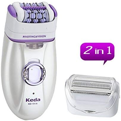 iXpro 2 in 1 Rechargeable Women Epilator Electric Depilation Remover Lady Hair Removal for Bikini Line Face Leg Body