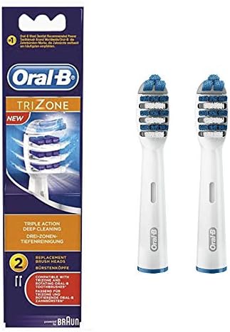Oral-B TriZone Electric Toothbrush Replacement Heads Powered by Braun - Pack of 2