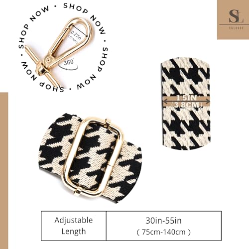 Image of S&loyoe Purse Straps Replacement Crossbody Bag Strap Adjustable Wide Guitar Straps for Handbags 1.5inch