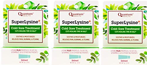 Super Lysine Plus Cold Sore Ointment-7g tube (Pack of 3)