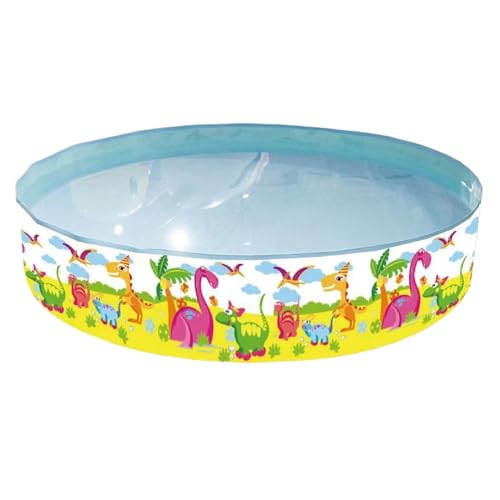 Vgvgaj 120 x 25 cm piscina infantil para perros piscina piscina PVC pared dura bañera con diseño de animales resistente a la abrasión para niños perros y gatos para jardín, terraza, vacaciones, casa