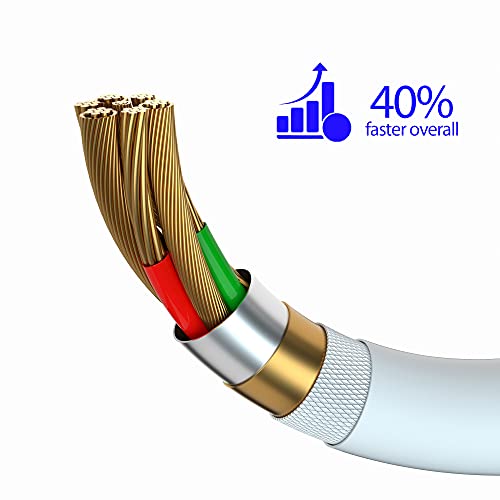 Image of Apple iPhone /iPad Charger /Charging Cable /Cord /Line,Heardear Lightning to USB Cable[MFi Certified] for iPhone 11 Pro Max /XS Max /XR /X /8 /7 /6s /6 /Plus /5 SE /5s,iPad Pro /Air /Mini(White 1.6FT /0.5M) Original