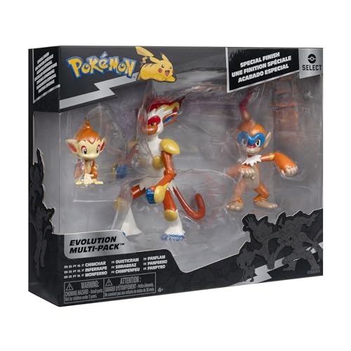 Pokemon Select Evolution Multipack (Chimchar, Monferno, Infernape), Figures, Brick Red, pocket-size - Image 2