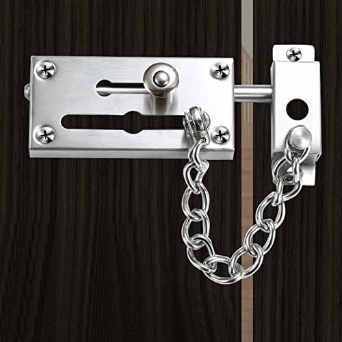 Chaîne de porte sécurité en acier robuste avec fixations renforcées