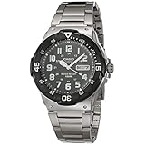 Casio Men's Diver Style Quartz Watch with Stainless Steel Strap, Silver, 23.8 (Model: MRW-200HD-1BVCF)