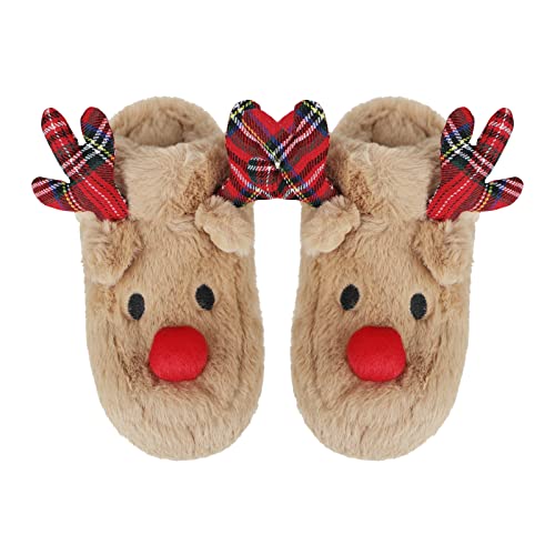 Fuzzy House Slippers Cozy Warm Slippers Winter Cute Animal Slippers Soft Faux Fur Indoor Slippers for Home3
