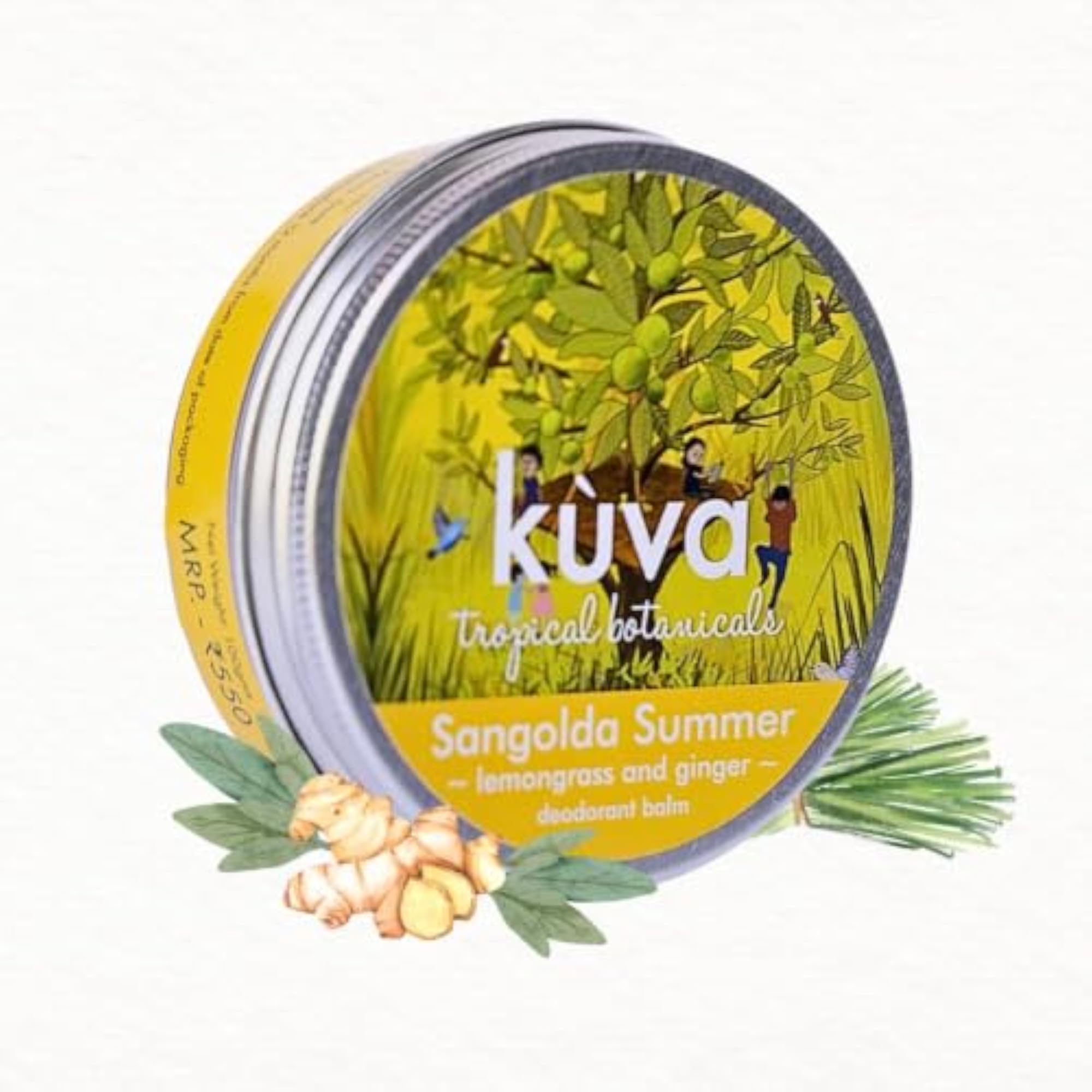 SANGOLDA SUMMER Organic Lemongrass & Ginger Deodorant
