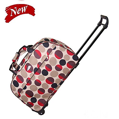 Preisvergleich Produktbild Lixibei Trolley Reisetasche, Trolley tragbare Reisetasche Gepäcktasche wasserdichte Koffer Gepäck Hand auf Kinder Rucksäcke beiläufige Daypacks Schulranzen,Braun