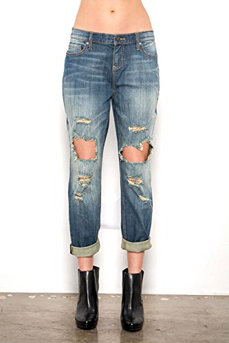 Standards & Practices Women's Stretch Denim Distressed Boyfriend Premium Jeans2