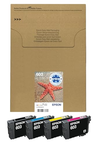 Epson 603 Starfish Genuine Multipack Eco-Friendly Packaging 4-Colours Ink Cartridges