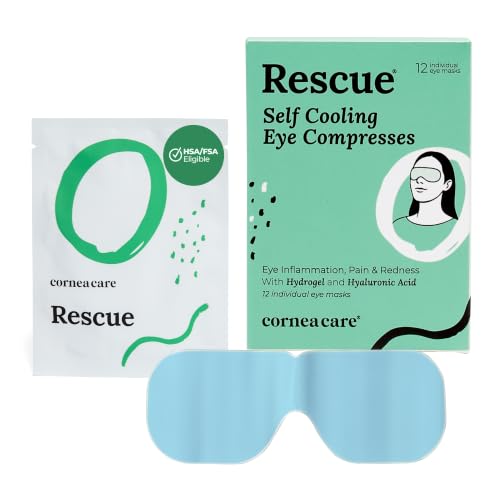 CorneaCare Rescue Self Cooling Hydrogel Compress Cold Eye Mask