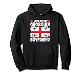 i love my hot georgian boyfriend couple georgia flag felpa con cappuccio