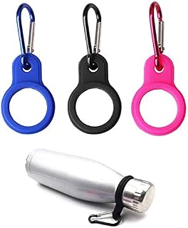 Silicone Water Bottle Buckle, Portable Outdoor Hanging Buckle Water Bottle Holder Clip Bottle Carrying Clip Holder Hook With D-Ring Hook for Traveling Camping Hiking Outdoor Activities (3 pcs)