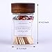 150Pcs 3'' Rainbow Matches in a Jar with Striker, Glass Match Holder with Striker, Glass Match Bottle with Candles Matches for Fireplace, Match Cloche with Striker, 150Pcs Long Wood Safety Matches