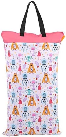 Amazon.com: Bolsa grande para colgar en seco o mojado, para pañales, pañales,  pañales, ropa sucia, lavandería con dos cremalleras, impermeable,  reutilizable : Bebés