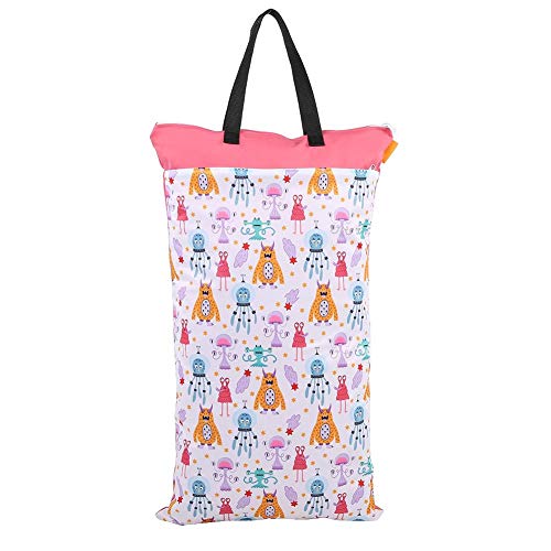 Bolso grande para colgar pañales de tela seca y húmeda para pañales reutilizables o para lavandería Bolso reutilizable para pañales de tela seca y húmeda(#5)