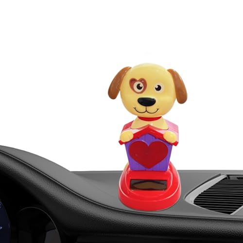 Generico Figuras de perro para salpicadero, decoración de coche oscilante, figuras para consola central | Ideal para conductores, coleccionistas, conducción diaria, excursiones fuera de la puerta