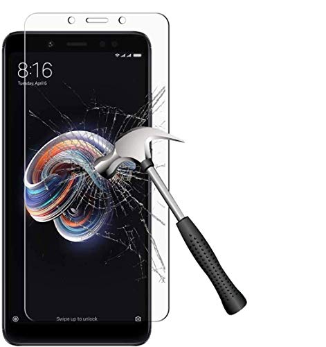 [2-Pack] Sinwere Compatible for Xiaomi Redmi Note 5 / Redmi Note 5 Pro Tempered Glass Screen Protector, Anti-Scratch Bubble Free Screen Protector