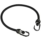 SK11(エスケー11) ゴムロープ Jフック 両端フック付き 丸ゴムタイプ 10mm×50cm SKG-R1050BK