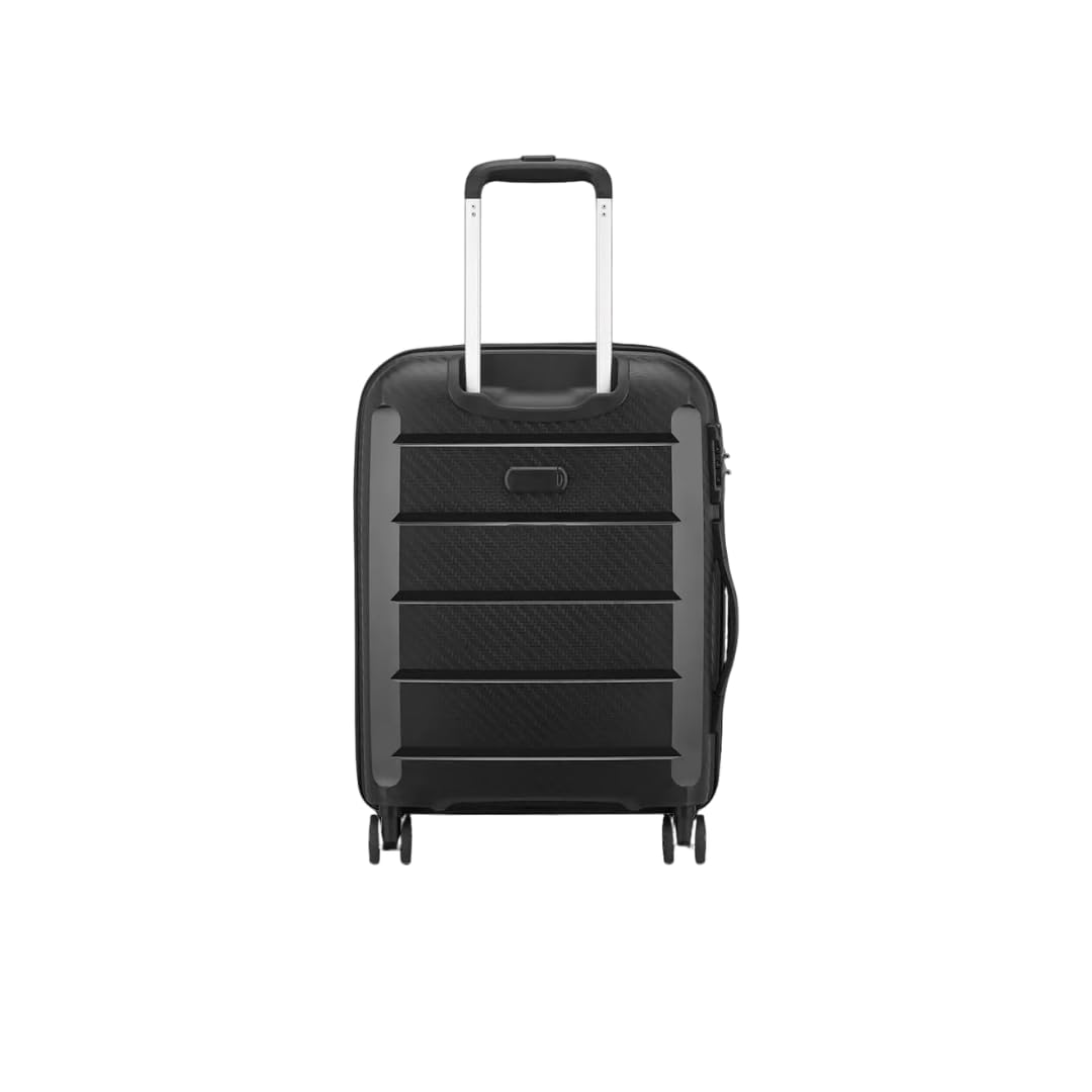 DELSEY trolley cabina rigido 55X40X20 cm Espandibile 4 ruote BINALONG - Nero