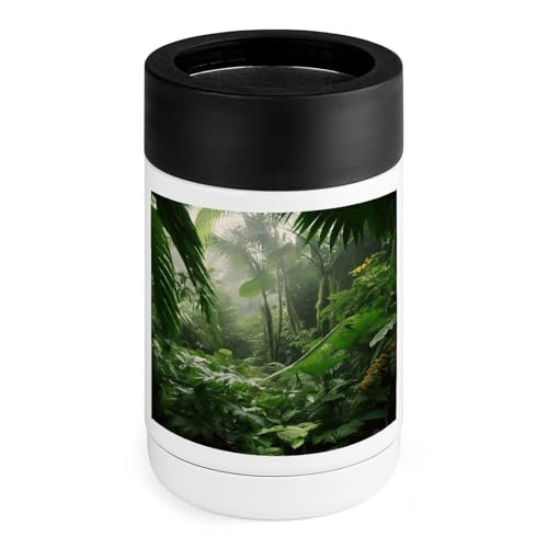 Glacière en acier inoxydable manchon silicone forêt tropicale pour maison