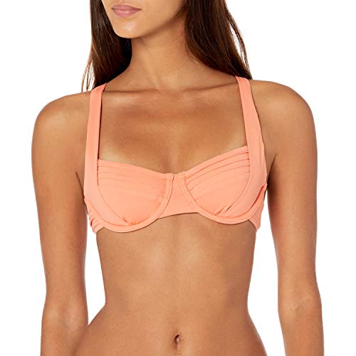 Bikini top underwire Seafolly drapé élégant pour un maintien parfait du décolleté