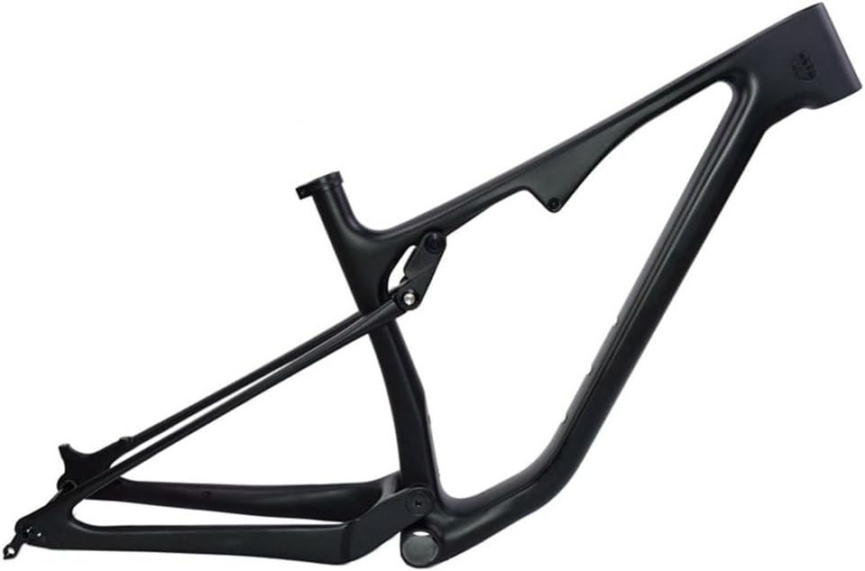 TUJISEK 15''/17'' Softtail Mountain Bikes Frame Carbon Fiber Mountain Bikes Frame for 27.5 29er Wheels Thru Axle 12 * 148mm Disc Brake XC DH Frame Internal Routing
