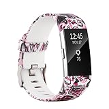 Materiales para la pulsera Fitbit Charge 2: Esta correa de accesorios para Fitbit Charge2 está fabricada de fluoroelastómero de gran calidad cuenta con una hebilla clásica de acero inoxidable y tiene un diseño respetuoso con el medio ambiente que, además, ofrece una experiencia cómoda de uso.