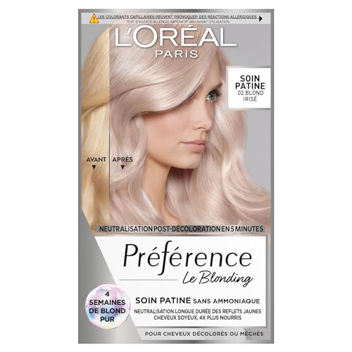 Soin Patine neutralise les reflets jaunes L'Oréal Paris Préférence 02 blond nourri