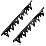 Stove Gap Covers Stainless Steel, 2Pack Retractable Length 13.8' to 27.5' Width 0.79', Heat-Resistant Stove Gap Filler & Range Trim Kit for Gaps Between Stove Top & Counter-Black