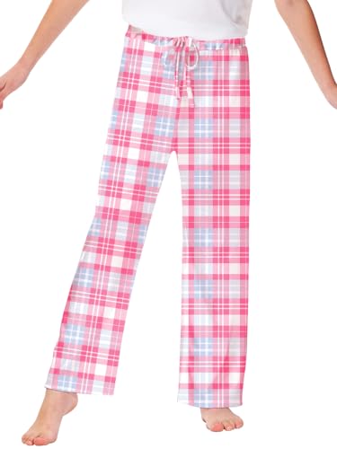 Image of Remimi Girl Boy Plaid Pants Drawstring Summer Casual Loose Bottoms 5-14 Years