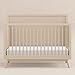 Babyletto Palma 4-in-1 Convertible Crib with Toddler Bed Conversion Kit in Taupe, Greenguard Gold Certified