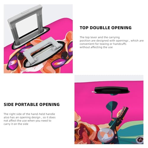 Luggage Cover Protector Suitcase Cover - Cool French Bulldog No.146 Santi-Scratch Uitcase Cover for Luggage4