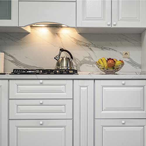 Home Expert 25 Pack Cabinet Knobs Brushed Nickel Kitchen Cabinet Knobs Silver Knobs For Dresser Drawers Kitchen Hardware For Cabinets Square Drawer Pulls #TOP4