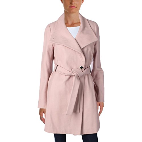 Ivanka Trump Women's Belted Melton Coat, Blush, 10