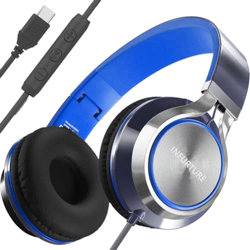 Auriculares tipo C con micrófono para teletrabajo y clases online