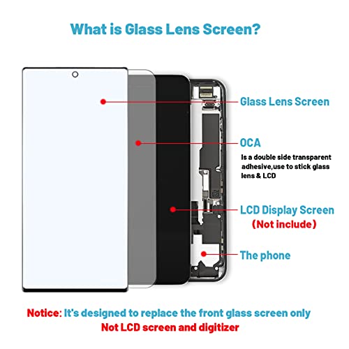 Tpyag Screen Replacement for Samsung Galaxy S22 Ultra,Replacement Screen for Galaxy S22 Ultra Series 6.8 inch,Screen Repair Kit with Waterproof Adhesive(NO OLED & Touch Digitizer)