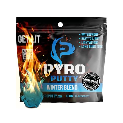 Phone Skope PYRO Putty Winter, Summer, Eco Blend, Emergency Survival Fire Starter (2 oz - One Can, Winter -20°F to 90°F)