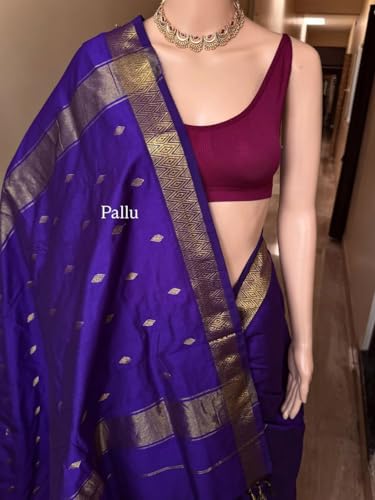 Image of South Cotton Gadwal Saree for Women | Celebrity Inspired Traditional Ethnic Wear | Chettinad & Kalyani Cotton Sarees | Soft Cotton Saree with Blouse Piece