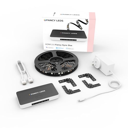 Fancy Sync Box Ambient TV Backlighting Syncing Box HDMI 2.0 All TV Sizes Fancyleds (70