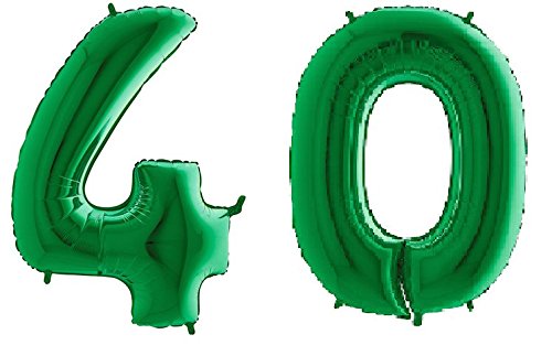 Riesige Grüne Folienballons '25' Für 25. Geburtstag – Selbstschließendes Ventil, Mit Helium Oder Luft Füllbar
