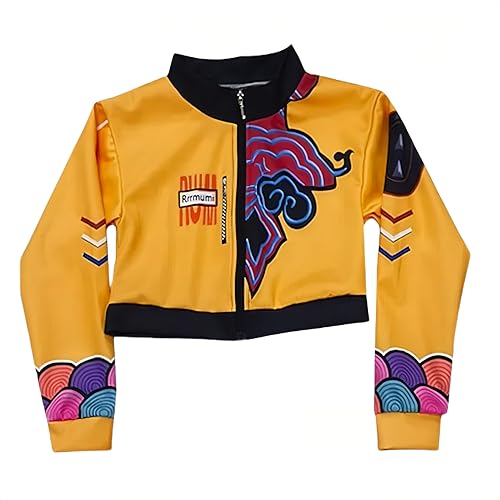 Girls Costume for Kids Cosplay Singers Role Play Halloween Stage Outfits for 3-10 years (130cm)3