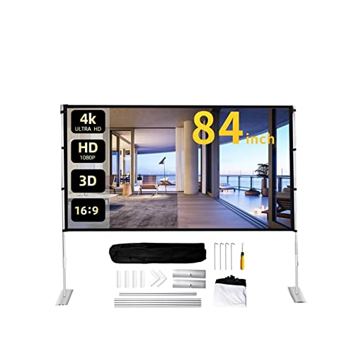 Pantalla para proyector plegable exterior 84 pulgadas 16:9