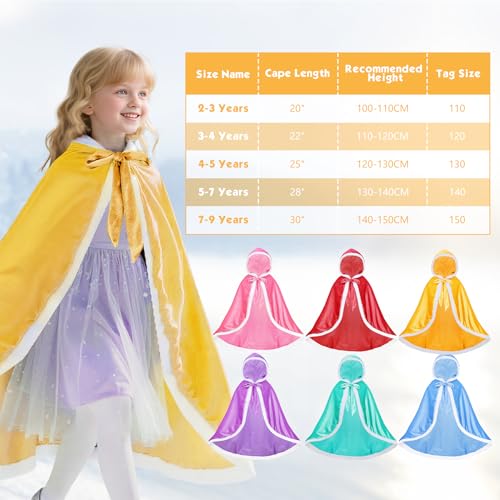Disfraz completo princesa para niñas 5-7 años amarillo miniatura 6