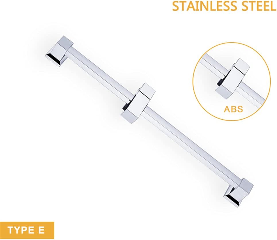 KEHAIOO Stainless Steel/Brass Shower Lifting Bar Shower Sliding Rod Silver Chrome Bathroom Lifting Rod with Shower Holder