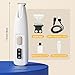 Belvedere Cat Trimmer, 2025 New Belvedir Cat Paw Grooming Trimmer Quiet, Waterproof Rechargeable Cats Shaver for Matted Fur Quiet with LED Light, 2 Wide Blades (1 Set)