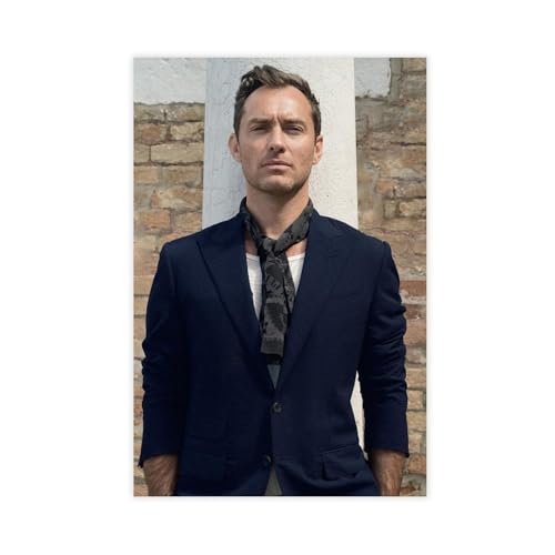 Poster Jude Law (17) sur toile - Décoration murale pour salon, chambre à coucher - 30 x 45 cm