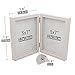 Afuly 5x7 Picture Frame White Double Picture Frames Collage 2 Photo Display Modern Hinged Photo Frame for Desk Decor Christmas Wedding Birthday Gifts for Women Mom Grandma Couple Family Friends